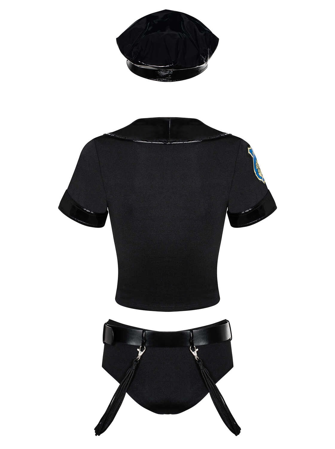 Police set Costume 6 pièces Noir