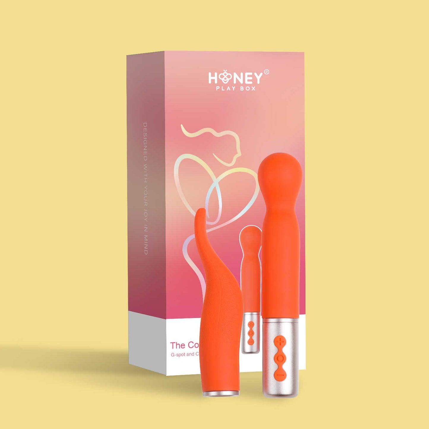 Partschinite The naughty collection Vibromasseur à tête interchangeable Orange