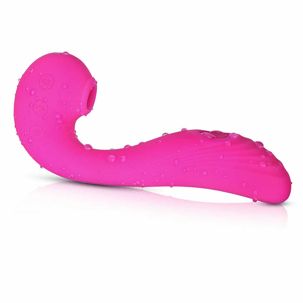 Vibromasseur 3 en 1 point G et léchage du clitoris rose pour une stimulation clitoridienne disponible chez LollyDoll