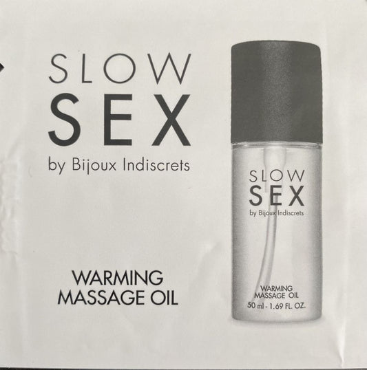 Huile de massage chauffante dosette Slow Sex 1 ml