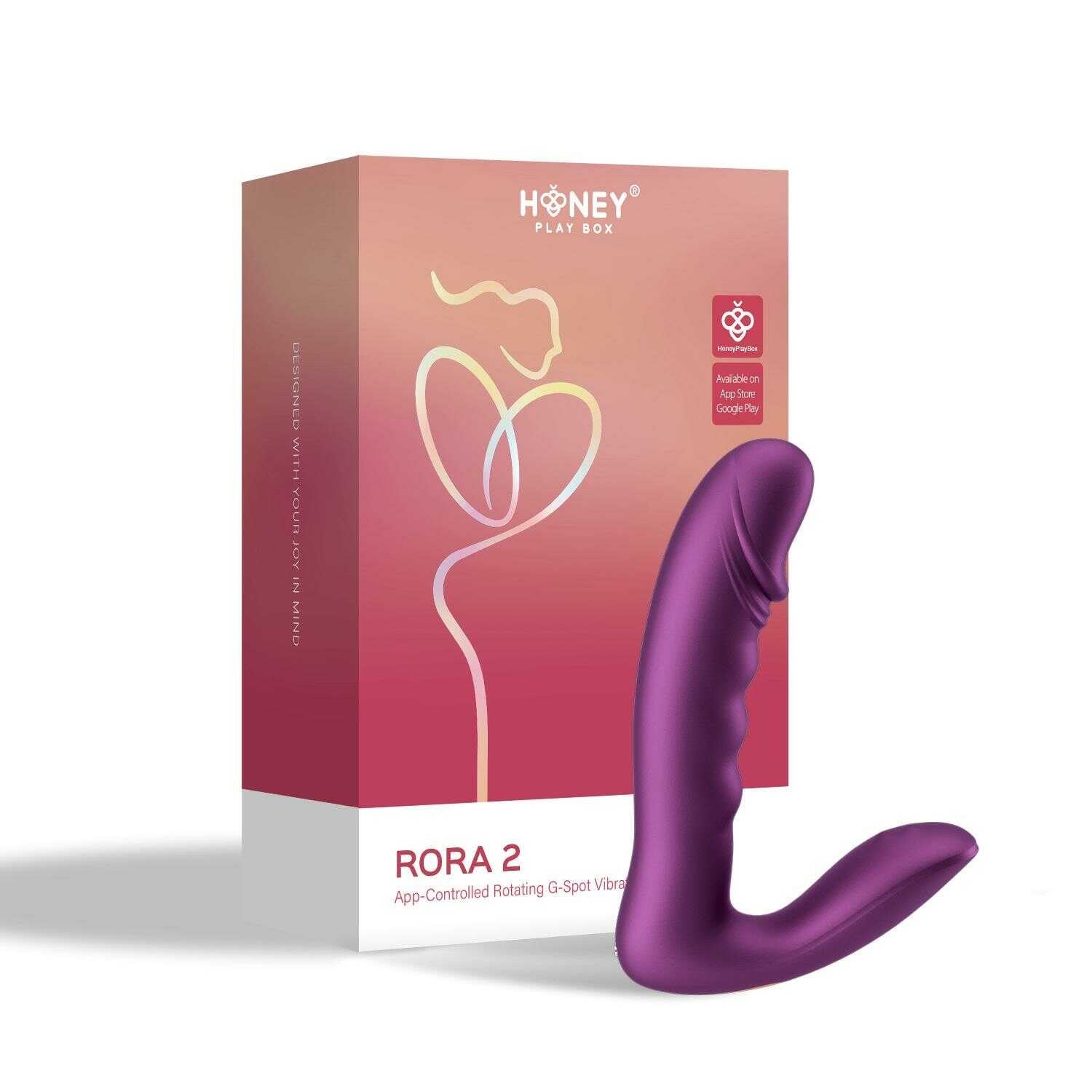 RORA 2 Capteur de pression G-Spot rotatif et stimulateur clitoridien - Honey Play box - Vibromasseur disponible chez LollyDoll, pas cher