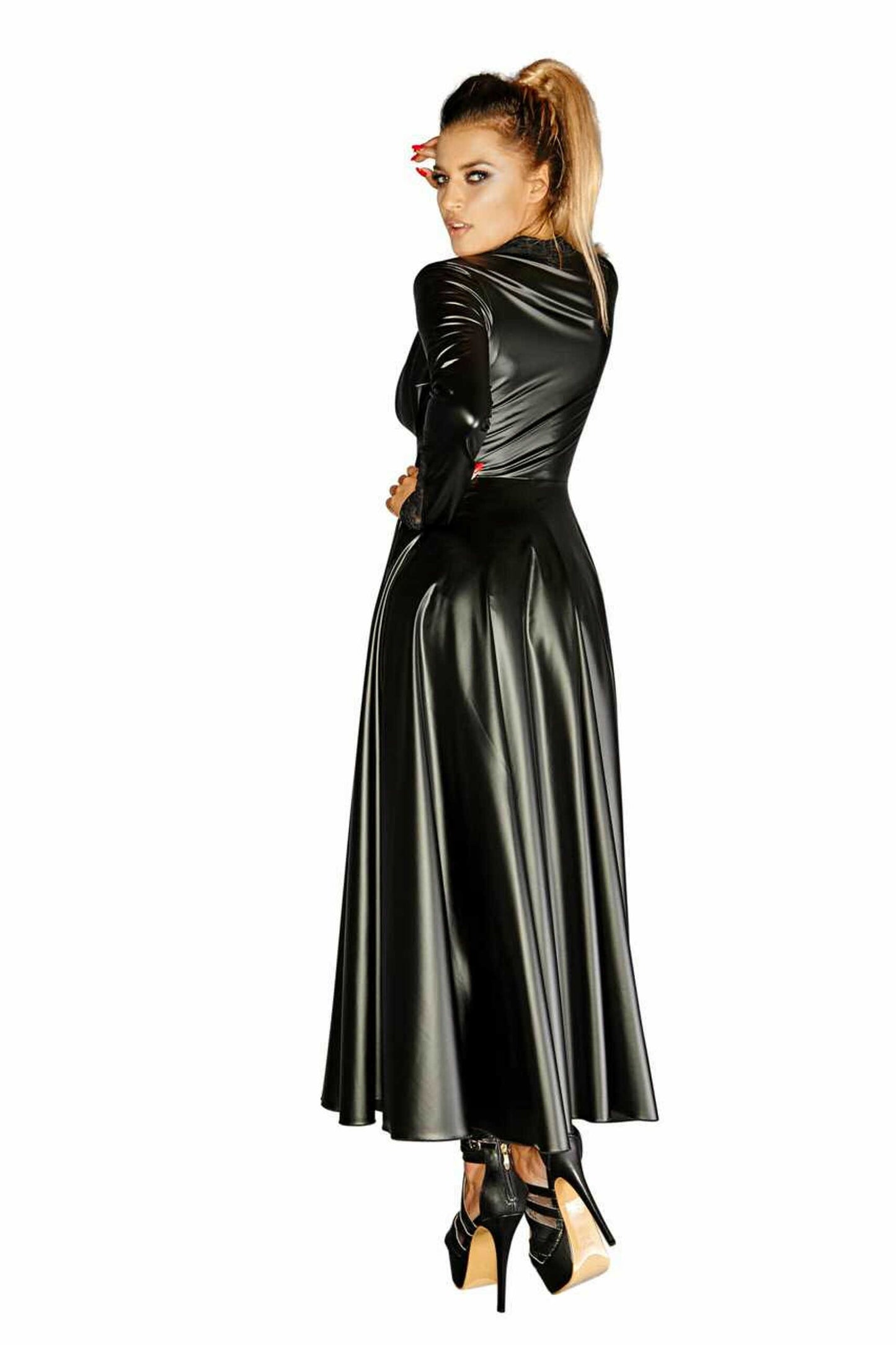F128C Manteau en Powerwetlook
