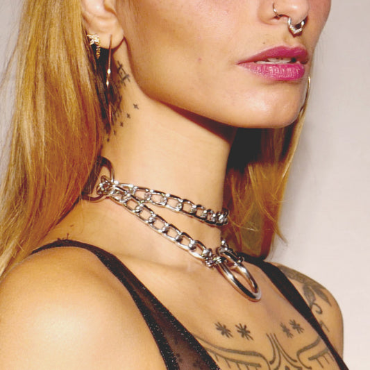 Collier étrangleur Silver