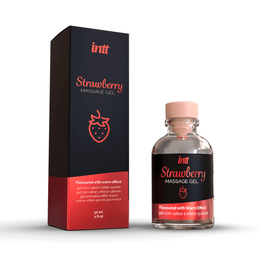 Massage gel fraise Gel embrassable