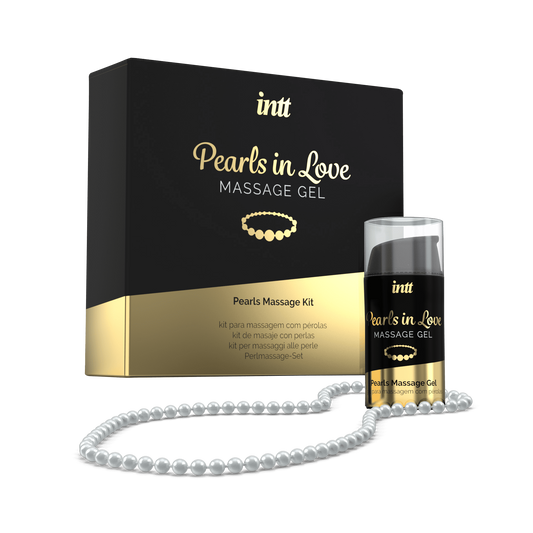 Pearls in love Kit de massage avec collier de perles