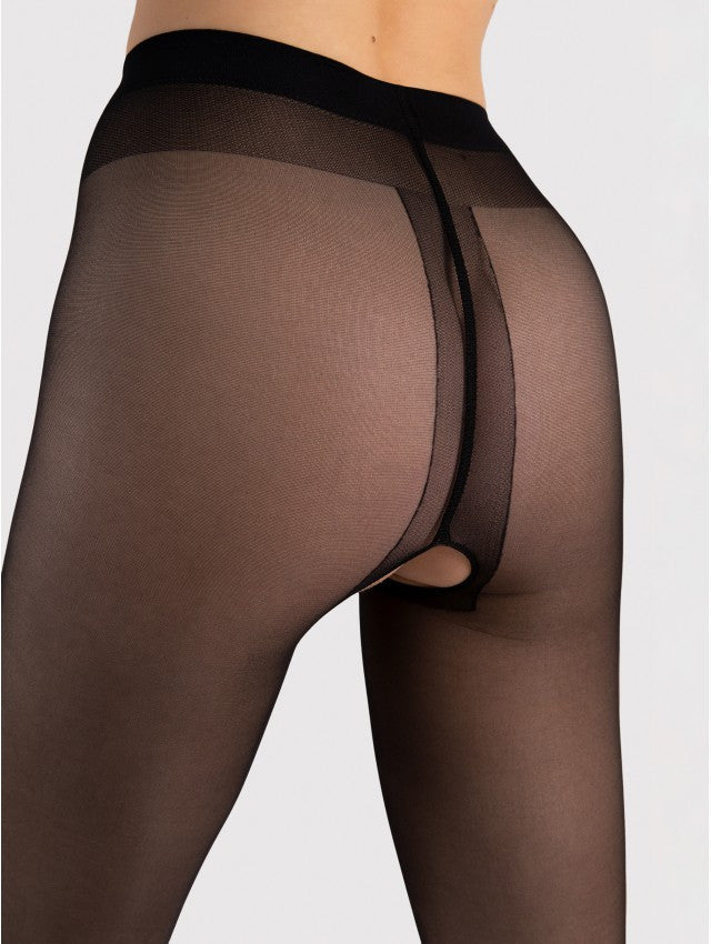 Ouvert Collants 20 DEN Noir