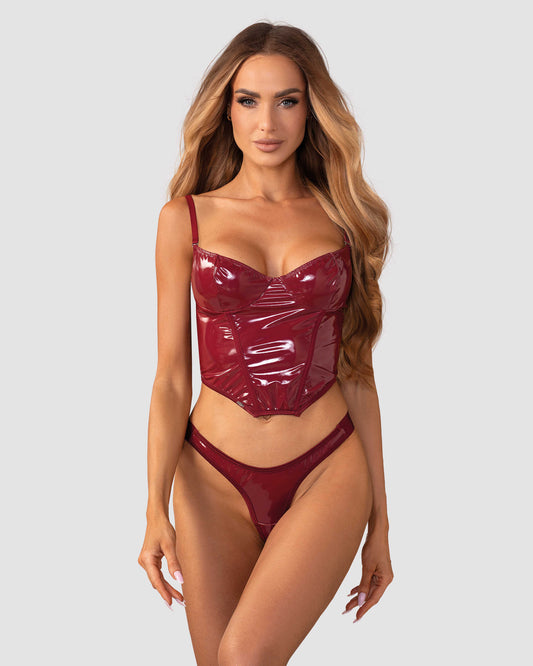 Redya Corset et string rouge