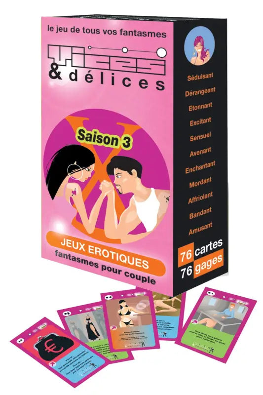 Jeu de cartes érotiques et fantastiques.