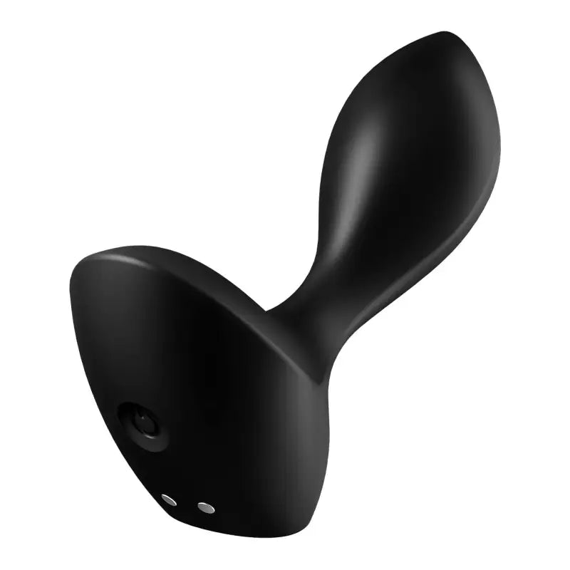 Vibrateur en silicone noir.