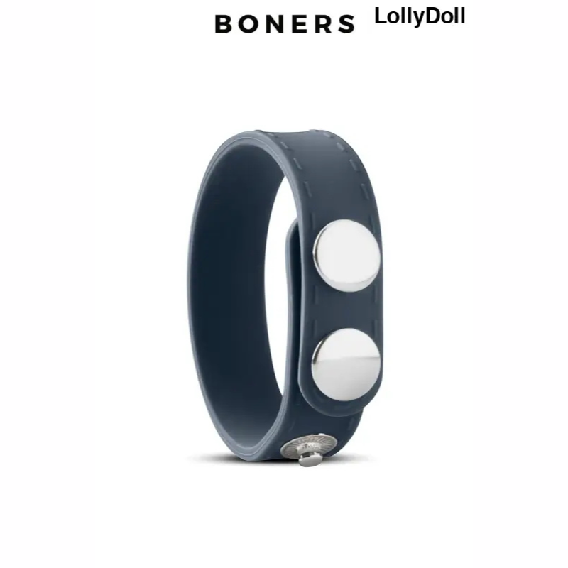 Cockring double en silicone pour une stimulation intense. Ball strap classique pour un maintien disponible chez LollyDoll