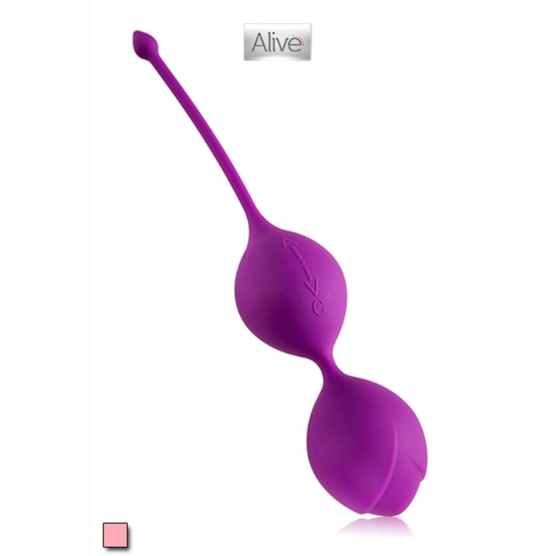 Boules de geisha U-Tone rose silicone velours sans phtalate