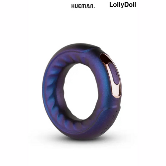 Cockring vibrant Saturn Hueman, gaine de plaisir pour des sensations intenses. Stimule le plaisir disponible chez LollyDoll