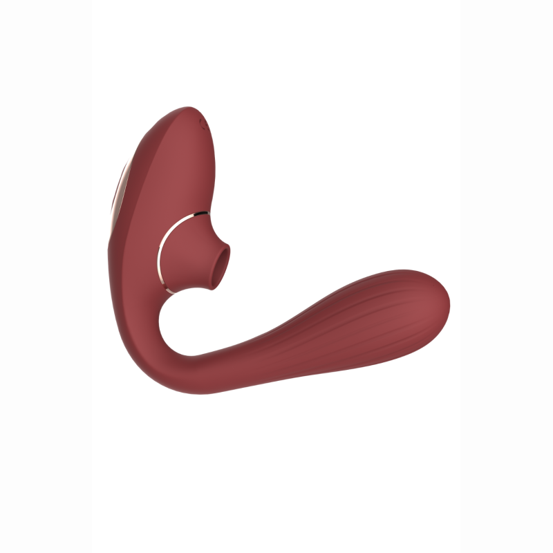 DINA Cœur Ardent bordeaux stimulateur clitoris membrane vibrante 10 modes