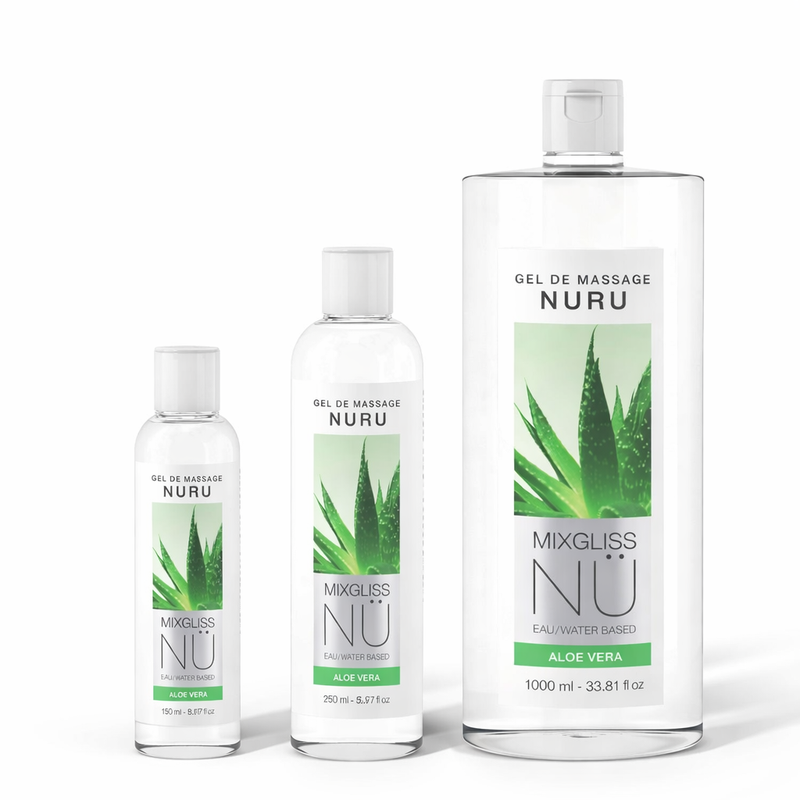 Gel massage nuru Mixgliss NÜ 150ml texture concentrée diluer eau chaude