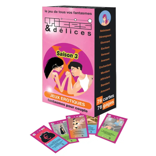 Jeu érotique Vices et Délices - saison 3
disponible chez LollyDoll