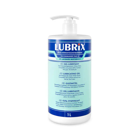 le gel lubrifiant intime Lubrix, désormais disponible en format flacon pompe de 1 litre ! chez LollyDoll