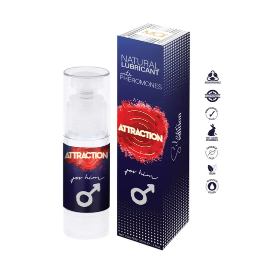 Le Natural Lubricant avec Pheromones pour lui de la marque Attraction est bien plus qu’un simple lubrifiant.
Infusé de phéromones naturelles, ce produit révolutionnaire est spécialement conçu pour stimuler l'attraction physique et sexuelle, dispo chez LollyDoll