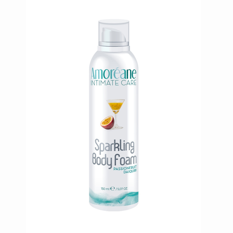 Mousse massage crépitante érotique Amoréane daiquiri fruits de la passion — flacon doseur 150ml