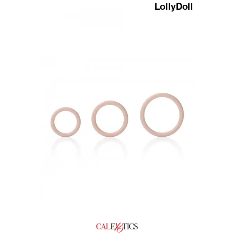 3 cockrings de taille différente pour améliorer l'érection par pallier dispo sur LollyDoll