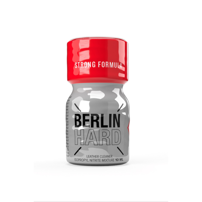 Poppers Berlin Hard 10 ml, cette version compacte est idéale pour celles et ceux qui recherchent un format discret, facile à transporter, sans compromis sur la puissance des effets.