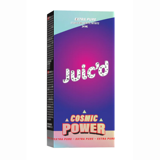 Poppers Juic'D Cosmic Power micro bille Power Pack Pellet bouchon sécurisé