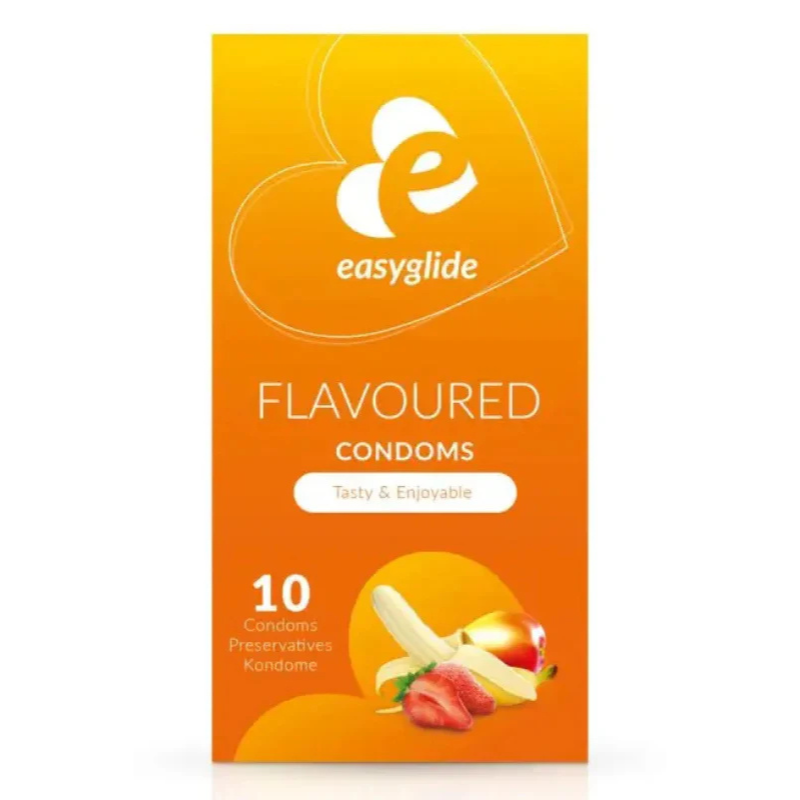 Préservatifs parfumés Easyglide - 10 pièces dispo chez LollyDoll