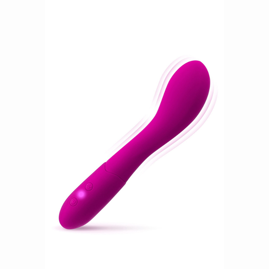 Vibromasseur point G Betty Yoba – vue de profil courbe stimulation vaginale
