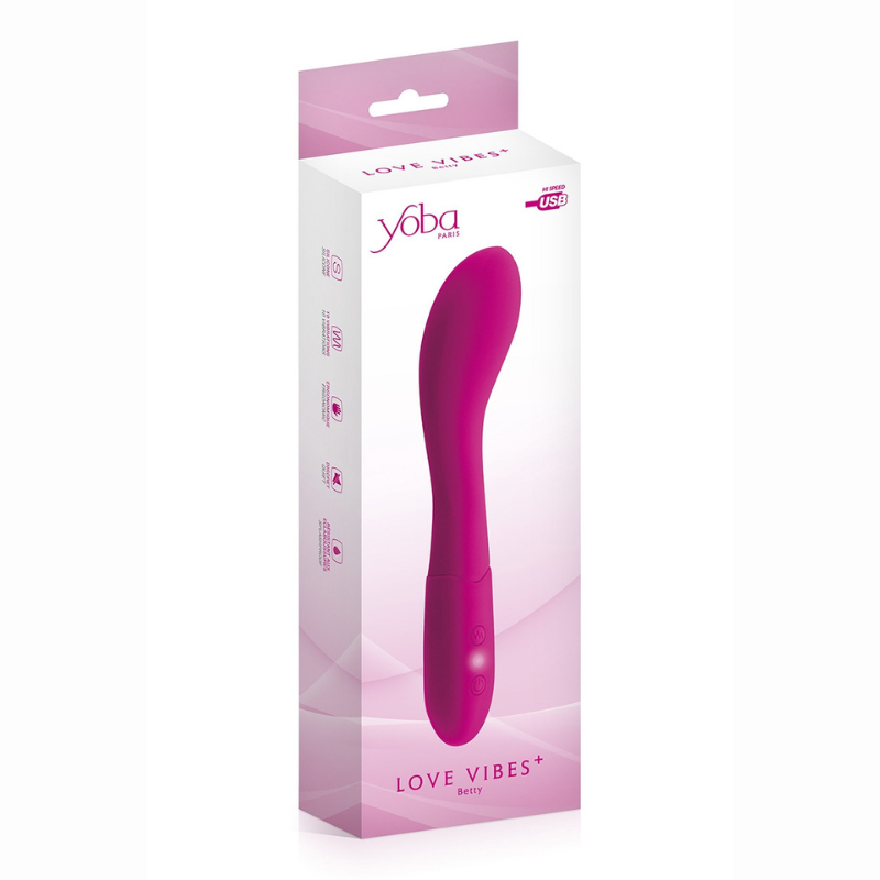 Vibromasseur point G Betty Yoba – détail tête arrondie silicone sans phtalates

