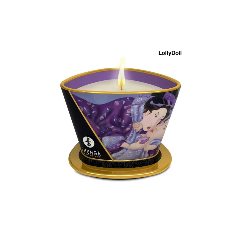 Bougie de massage parfum fruits exotiques pour des moments de pur plaisir  disponible chez votre fournisseur LollyDoll