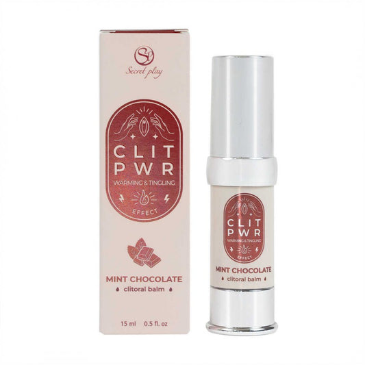 Découvrez le baume stimulant pour clitoris Clit Pwr menthe chocolat de la marque Secret Play une véritable révolution pour celles qui veulent sublimer leurs sensations chez LollyDoll votre fournisseur de plaisir