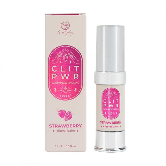 Baume pour clitoris clit pwr fraise disponible chez LollyDoll