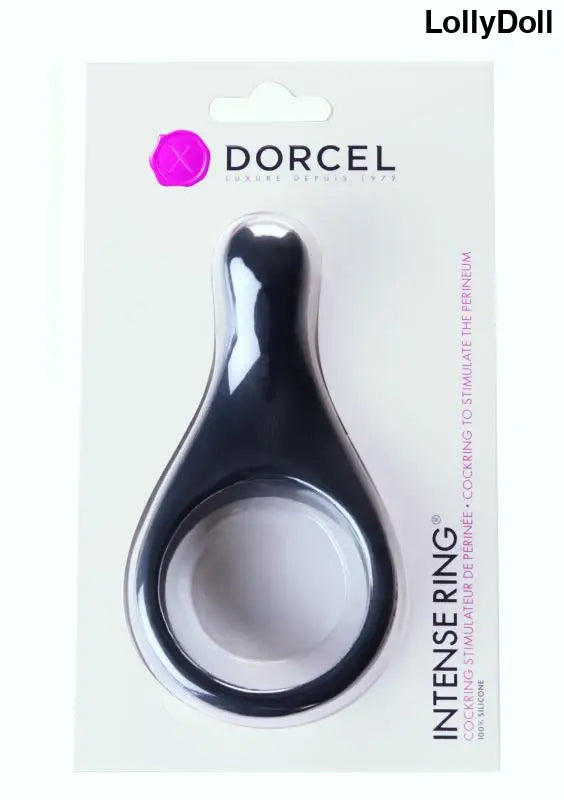 Cockring double Dorcel Intense Ring noir, ajustable pour un plaisir intense. Disponible chez disponible chez LollyDoll