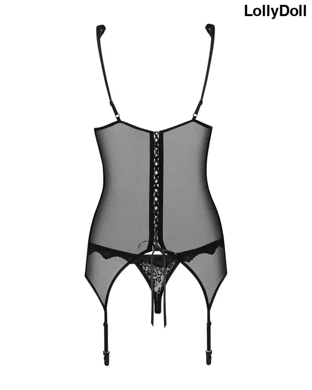 Découvrez l'élégante guêpière Emperita en noir, un indispensable de la séduction et du glamour. Sa dentelle délicate et ses finitions raffinées sublimeront vos courbes avec audace. Disponible chez LollyDoll, laissez-vous séduire par cet incontournable de la lingerie chic.