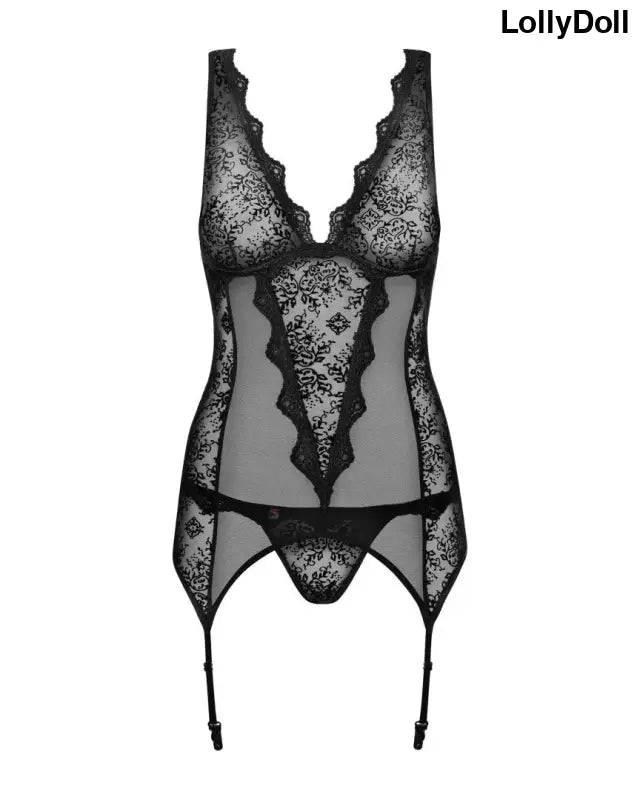 Découvrez l'élégante guêpière Emperita en noir, un indispensable de la séduction et du glamour. Sa dentelle délicate et ses finitions raffinées sublimeront vos courbes avec audace. Disponible chez LollyDoll, laissez-vous séduire par cet incontournable de la lingerie chic.