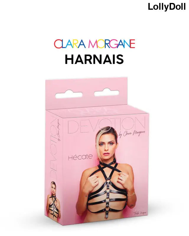 Harnais Hécate Clara Morgane en noir, un accessoire sensuel et élégant Disponible au meilleur prix chez LollyDoll 