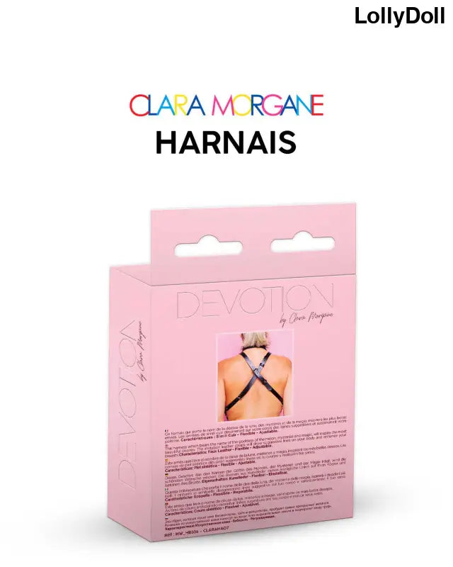 Magnifique harnais Hécate Clara Morgane en noir, un accessoire sensuel et élégant pour sublimer vos tenues. Dans son emballage. Disponible chez LollyDoll votre partenaire de plaisir