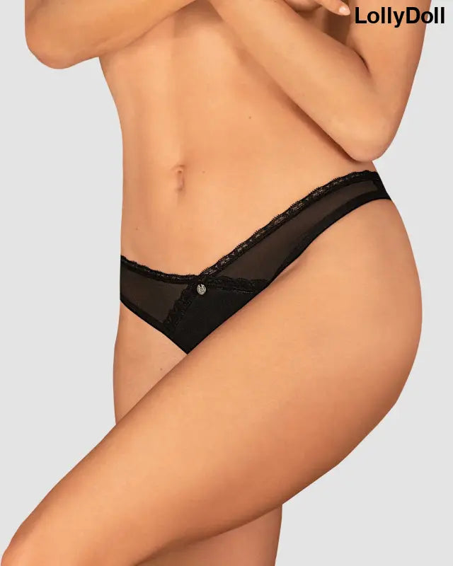 Latinesa string ouvert - Noir - Obsessive - Lingerie disponible chez LollyDoll, pas cher
