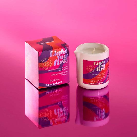 Bougie de massage coco sensuelle parfum coco 97% d'ingrédients d'origine naturelle 