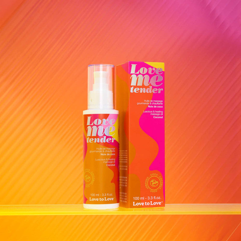 Huile massage chauffante Love to Love noix de coco effet chauffant souffle soyeuse
