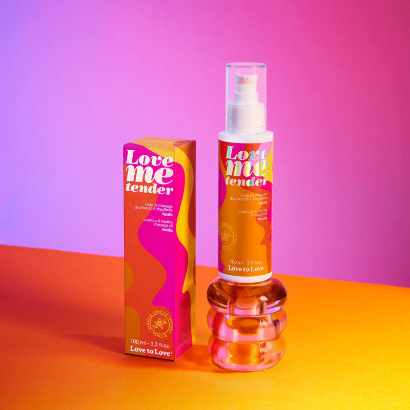 Huile massage chauffante Love to Love vanille effet chauffant souffle soyeuse