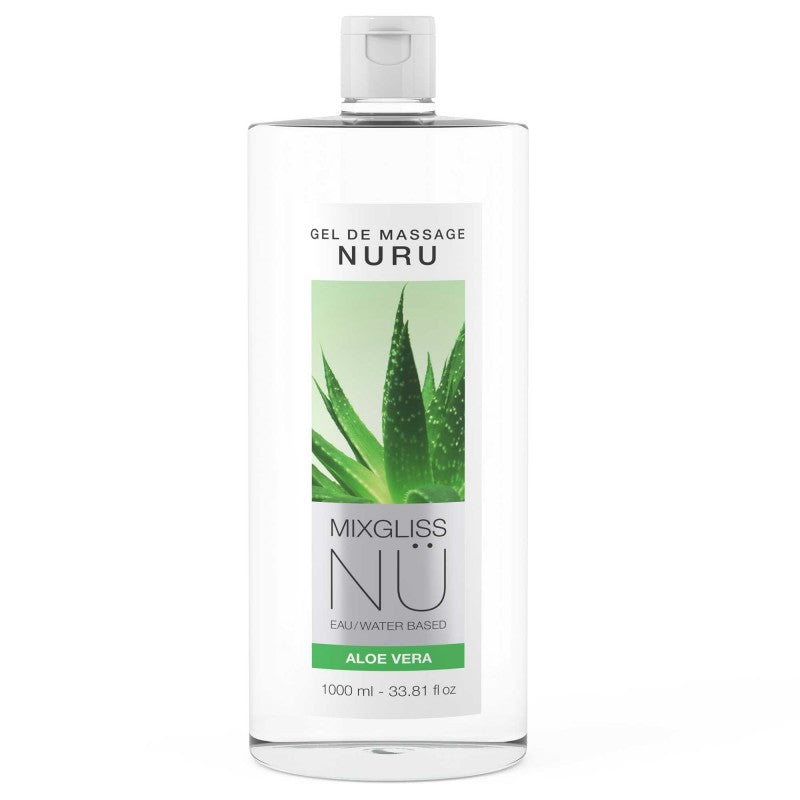 Gel massage nuru Mixgliss 1000ml format XXL ultra glissant vegan