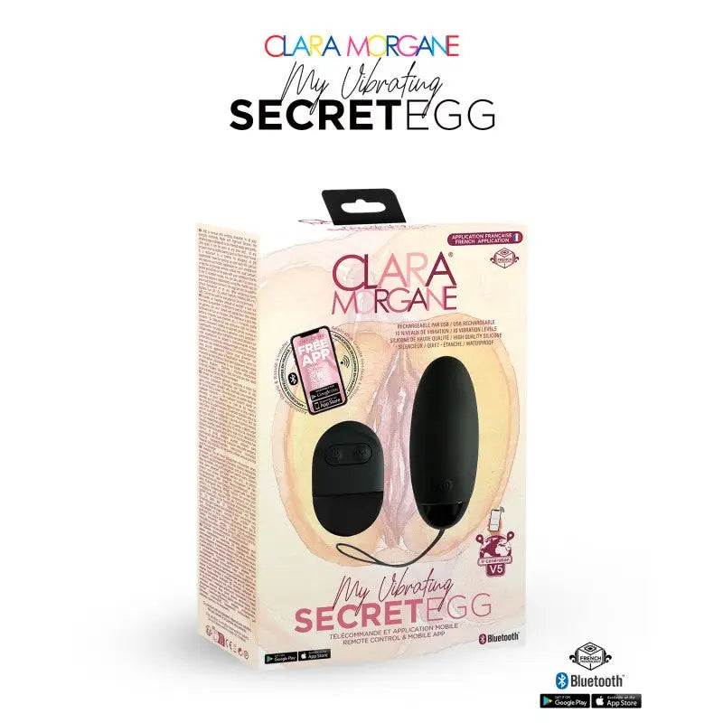 Oeuf vibrant télécommandé, connecté fonctionne aussi avec application mobile, de marque CLARA MORGANE chez LollyDoll.fr
