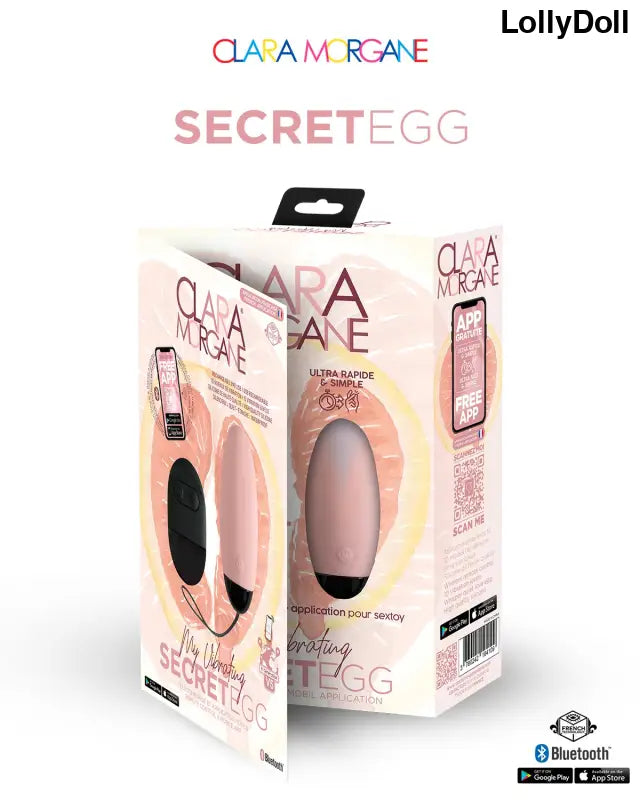 My vibrating secret egg - Rose - Clara Morgane - Oeuf vibrant disponible chez LollyDoll, pas cher