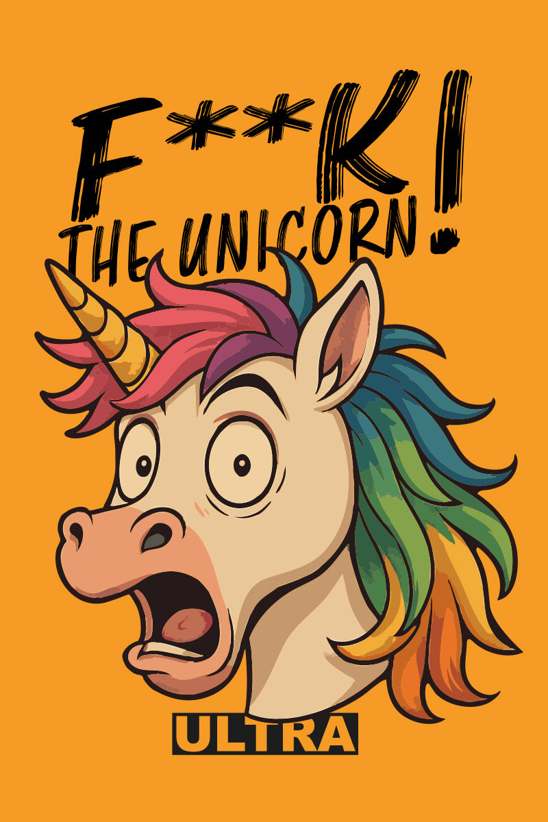 Etiquette du poppers f**k the unicorn ultra orange