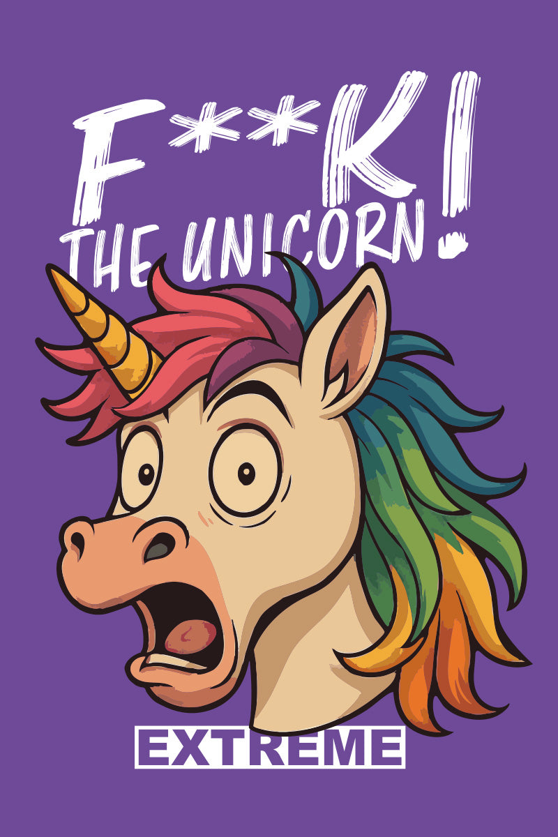 Etiquette du poppers f**k the unicorn violet extreme