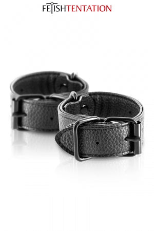 Menottes simili cuir ajustables