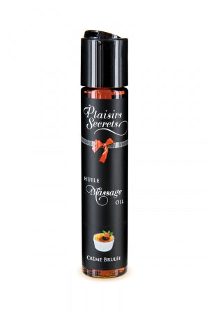 Huile de massage gourmande Crème Brulée