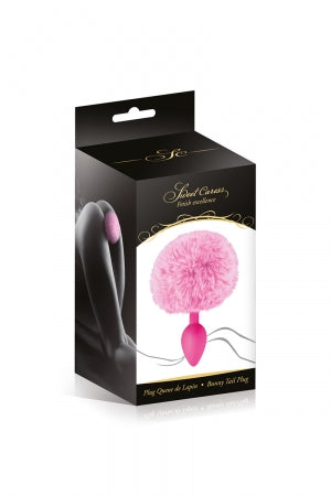 Plug queue de lapin rose