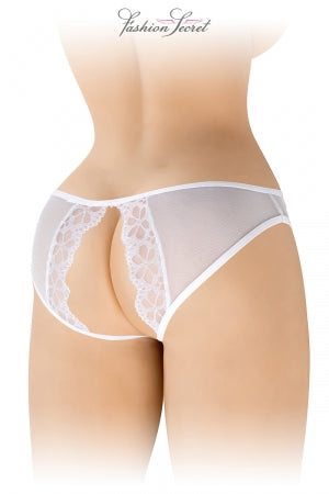 Culotte blanche ouverte Ambre