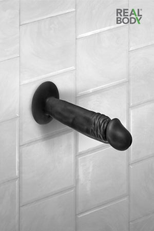 Gode réaliste 16 cm noir Real Zack